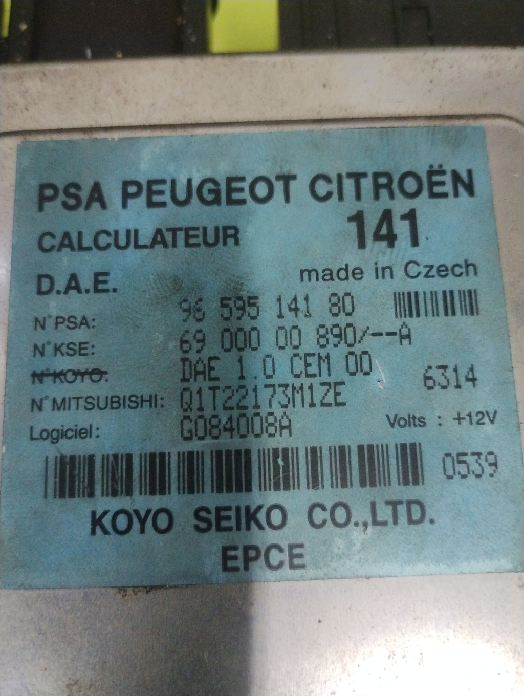 Centralina servosterzo PSA Peugeot Citroen C3 9659514180 