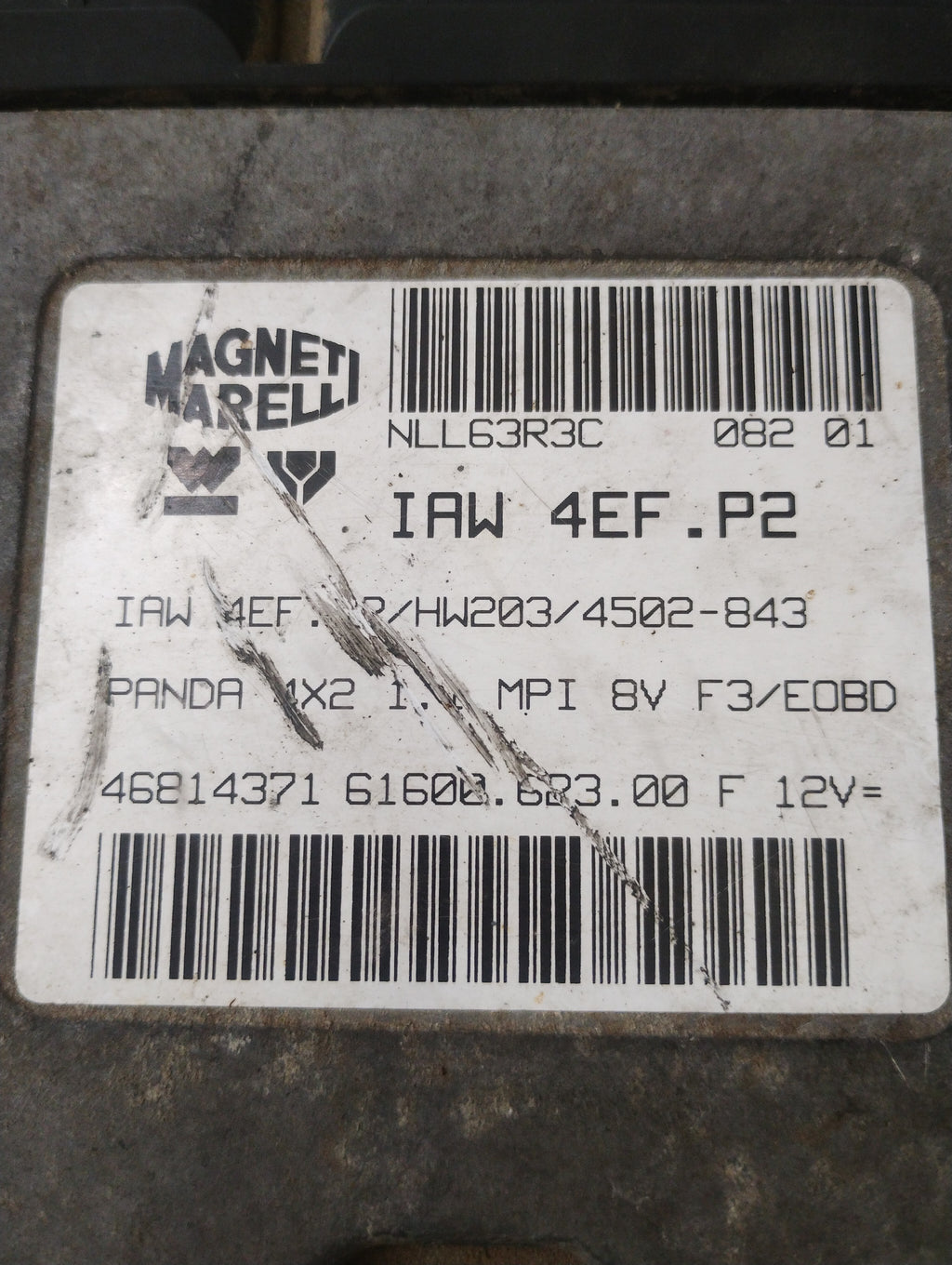  Centralina motore Fiat Panda 4x2 IAW 4EF.P2 HW203 46814371
