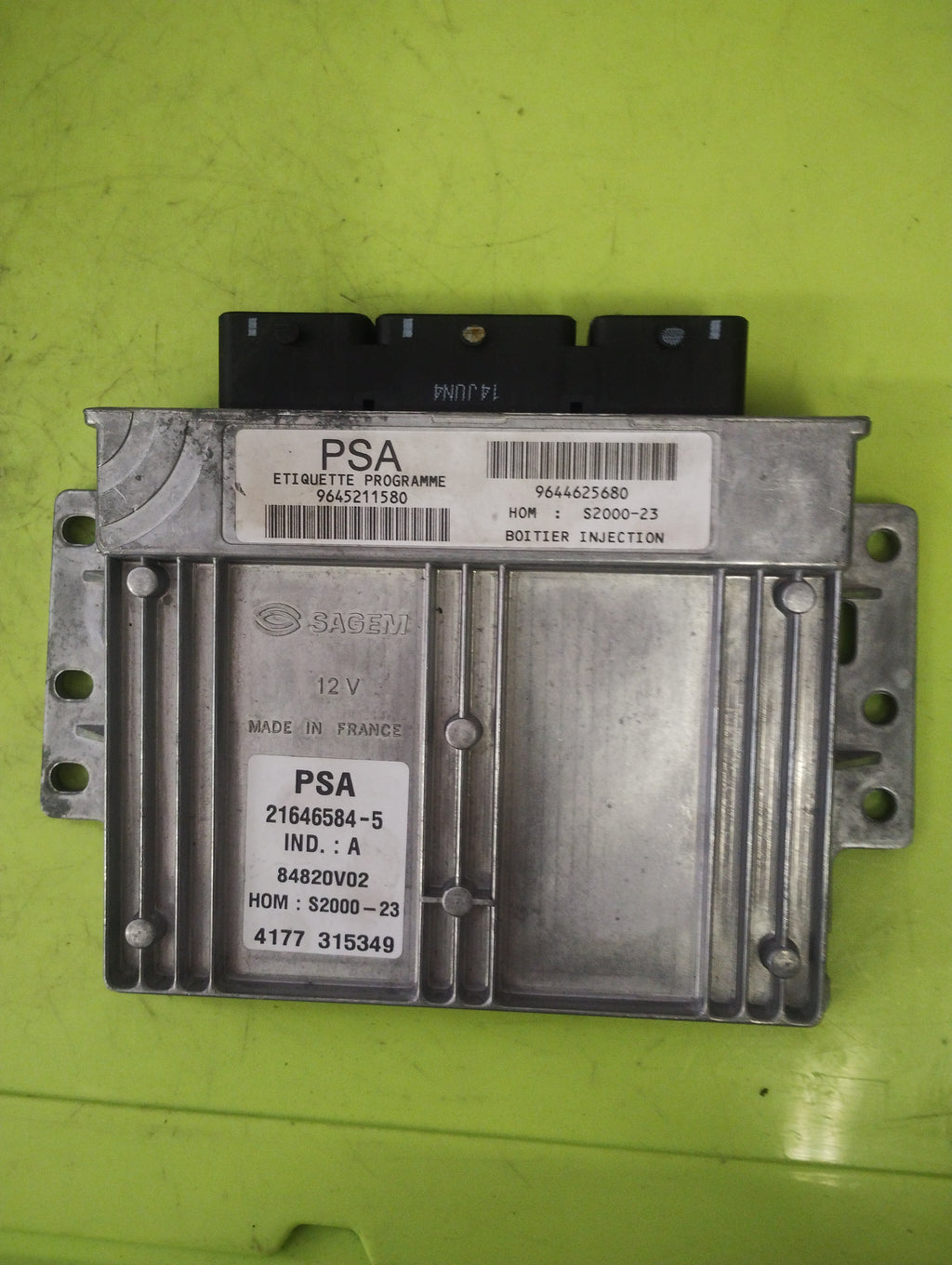Centralina motore Peugeot 206 9645211580 9644625680 S2000-23 21646584-5