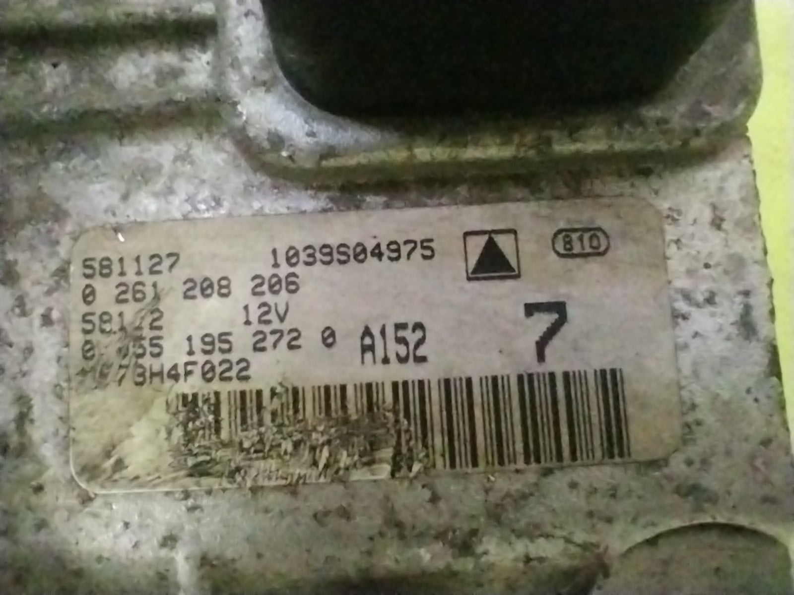 CENTRALINA MOTORE FIAT IDEA 1.4B 0261208206 55195272 ME73H4F022