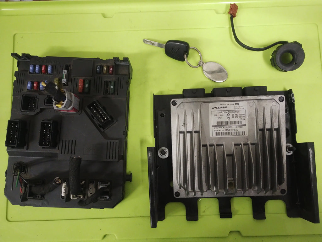 kit accensione Citroen C3 1° serie 9652474480 BODY COMPUTER + 9654305780 ecu