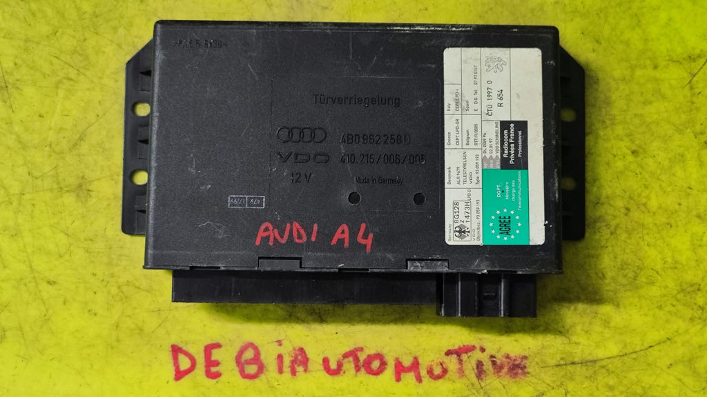 Centralina modulo comfort Audi A4 4B0962258D 