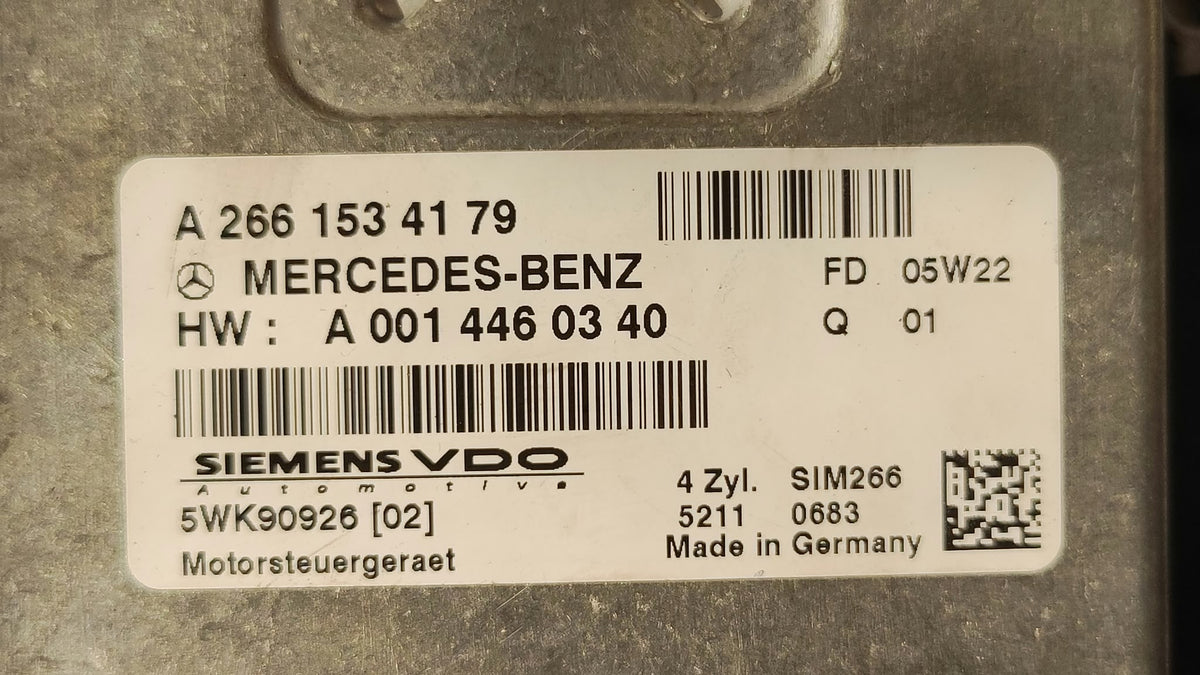 Kit accensione Mercedes-Benz Classe A W169 1.5B A2661534179 A0014460340 