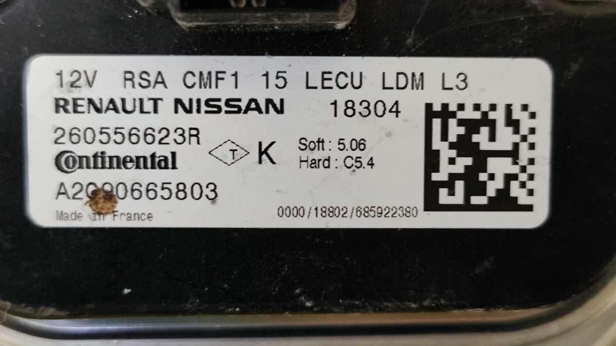 Centralina fari Xenon Renault Clio Zoe 260556623R A2C90665803
