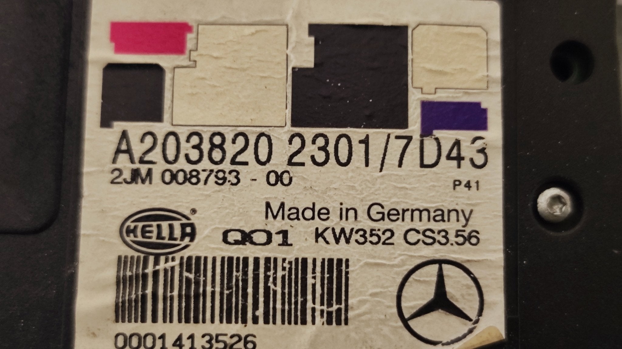 A2038202301 Plafoniera anteriore Mercedes - Benz Classe C W203 Coupè - Debiautomotive