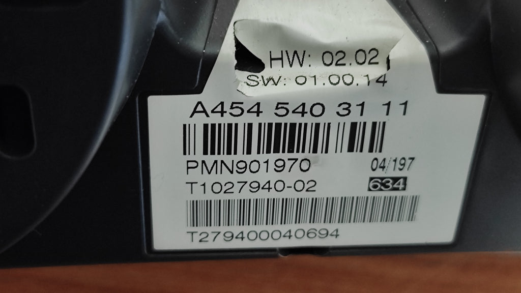 A4545403111 Quadro strumenti tachimetro Smart ForFour W454 - Debiautomotive