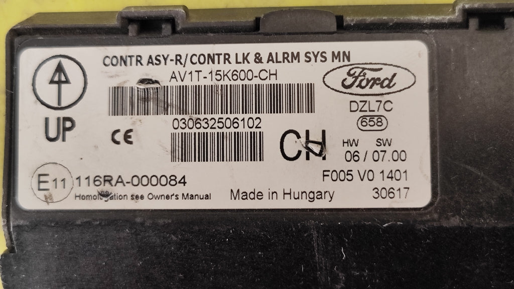 AV1T - 15K600 - CH Centraina Body computer Ford Fiesta VI°serie Restyling - Debiautomotive