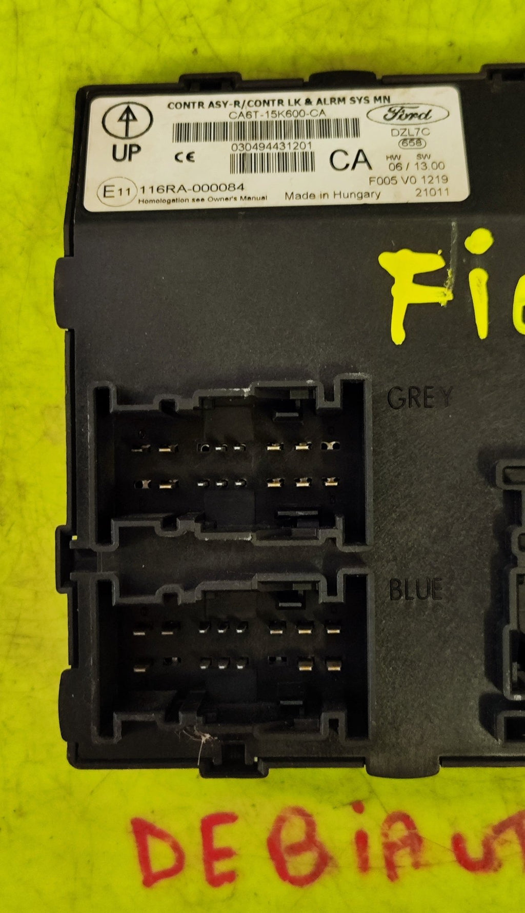 CA6T - 15K600 - CA HW06 SW13 Body computer Ford Fiesta 1.2B - Debiautomotive