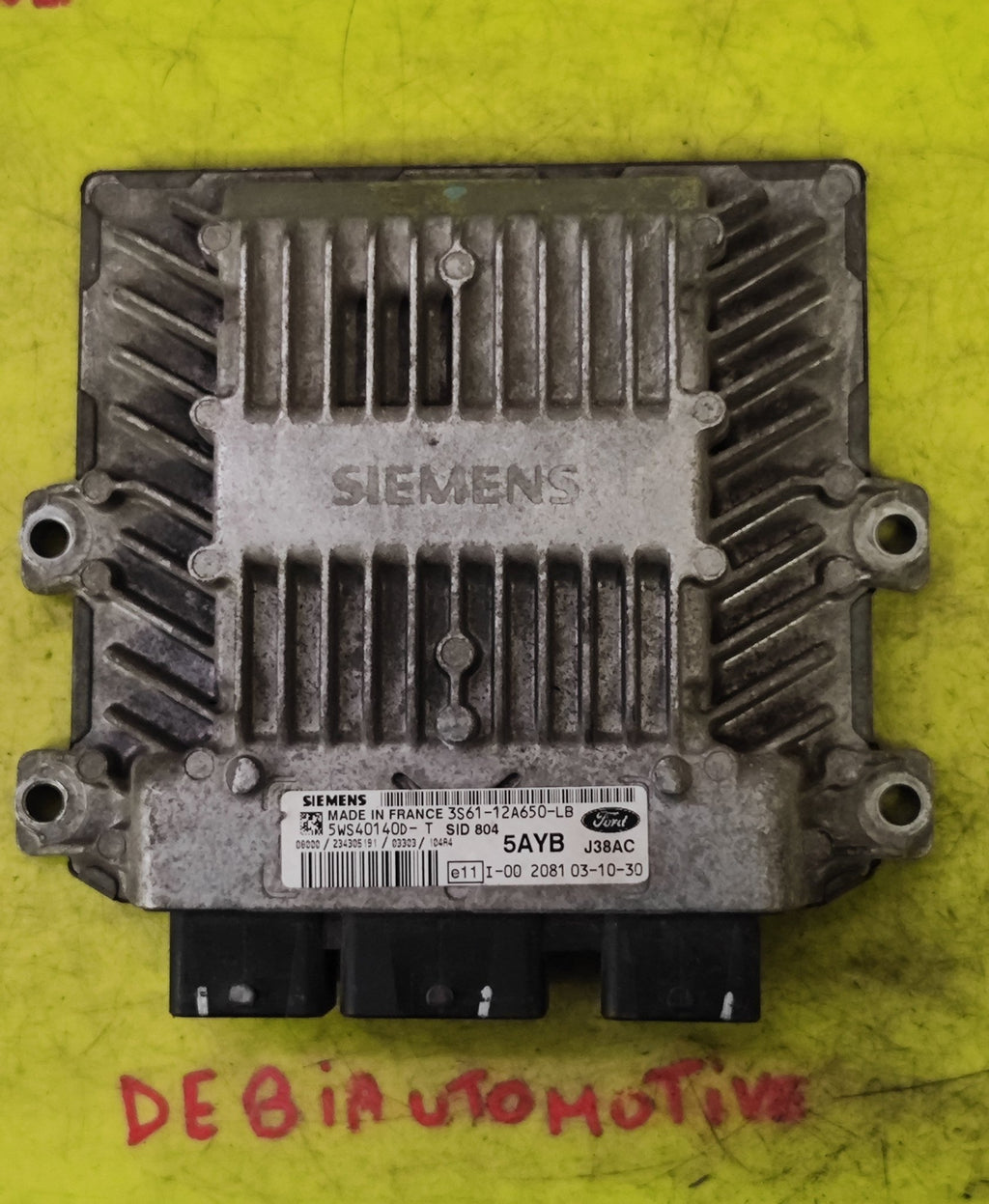 Centralina motore Ford Fiesta 3S61 - 12A650 - LB 5WS40140D - T SID 804 - Debiautomotive