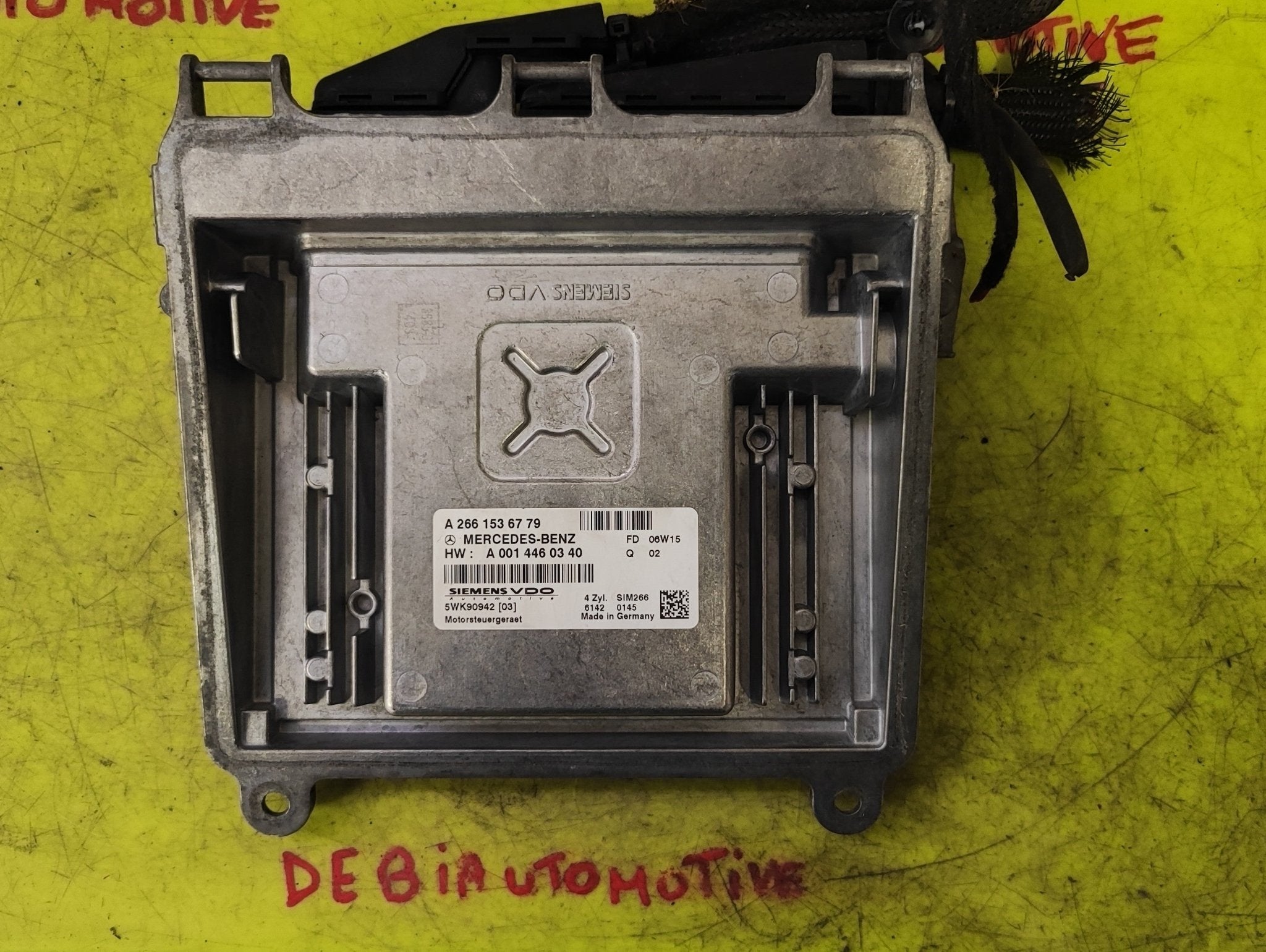 Centralina motore Mercedes - Benz Classe A W169 A2661536779 HW A0014460340 5WK90942 SIM266 - Debiautomotive