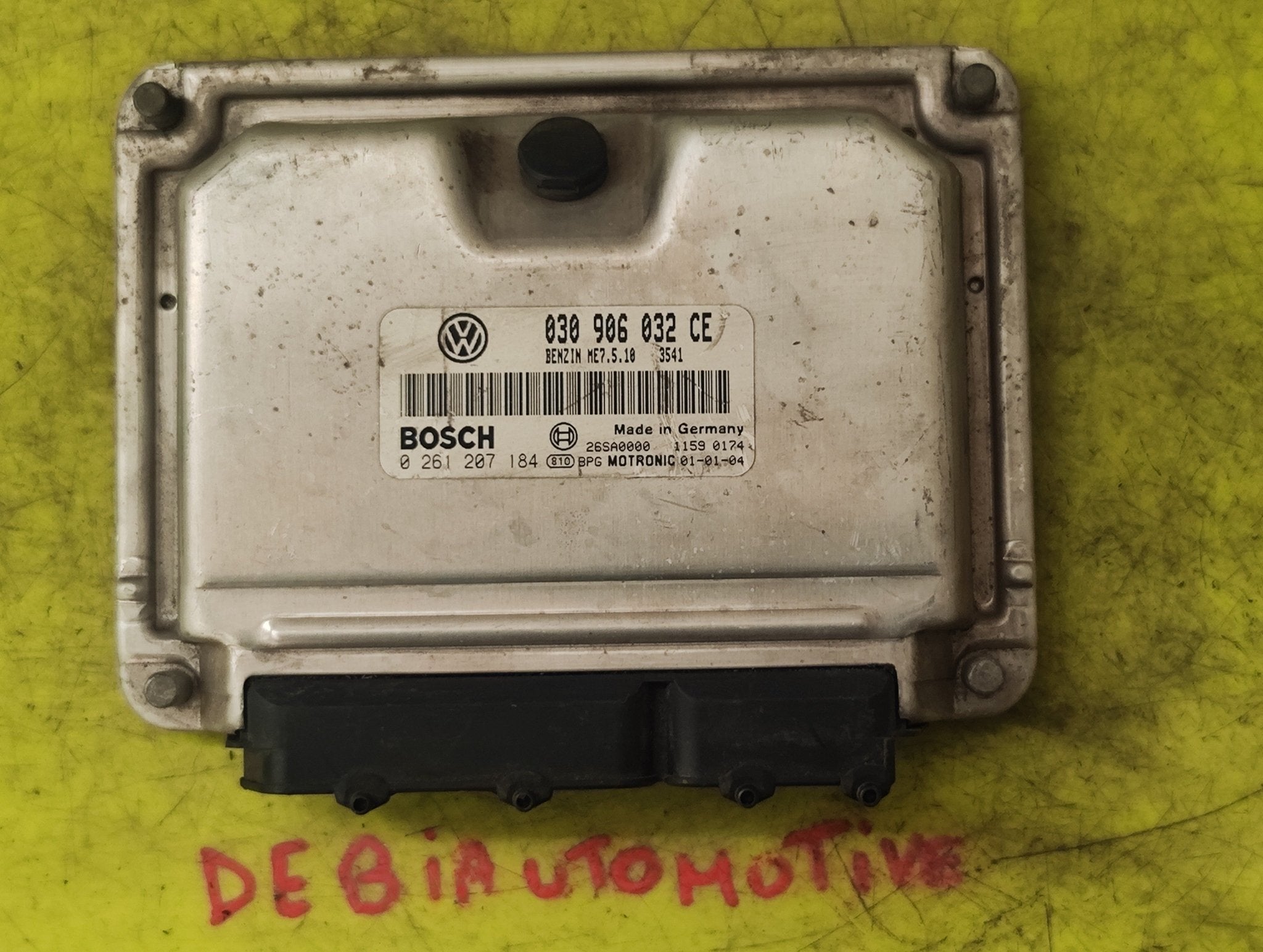 Centralina motore Volkswagen Polo Benzina 0261207184 030906032CE - Debiautomotive