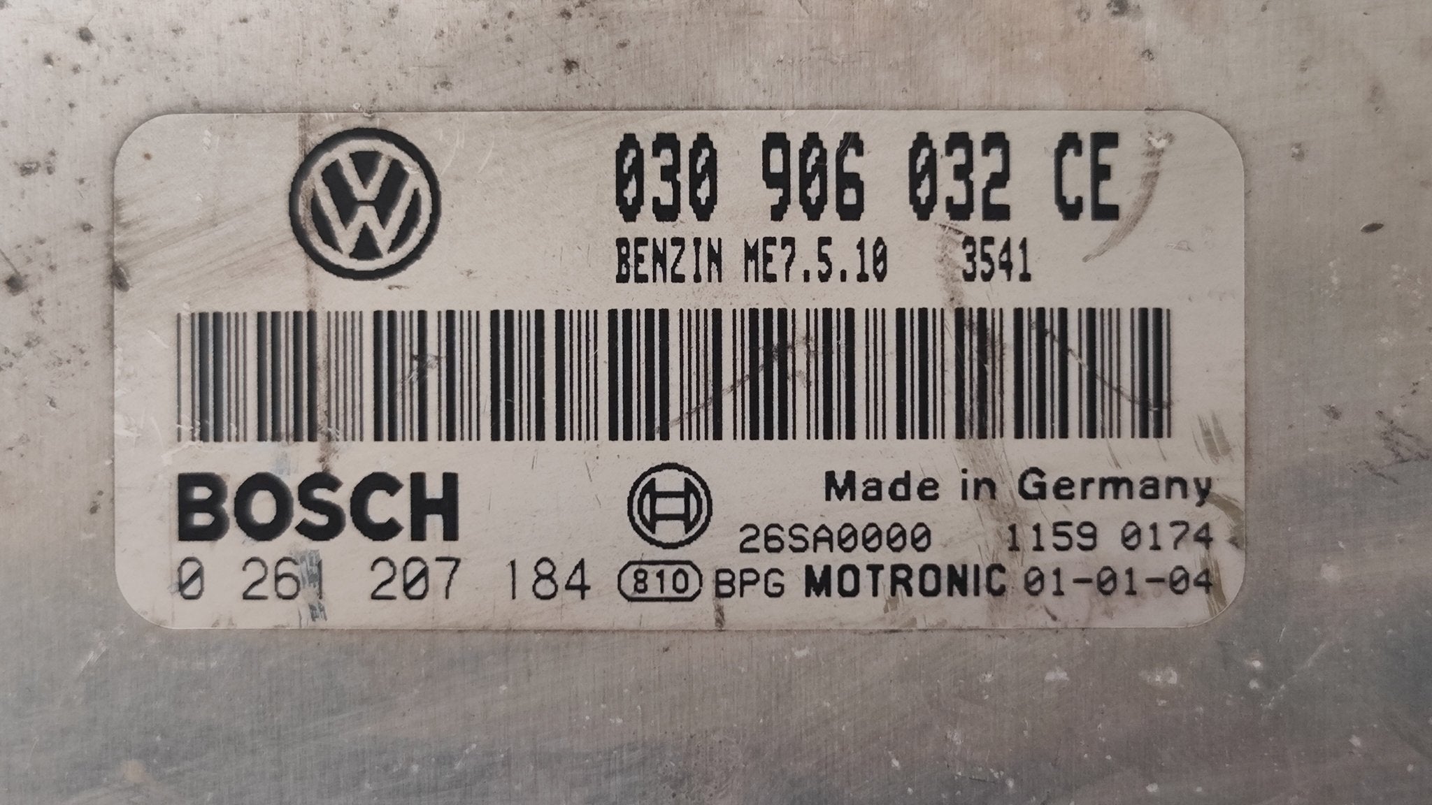 Centralina motore Volkswagen Polo Benzina 0261207184 030906032CE - Debiautomotive