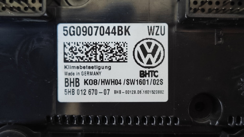 Comando clima Volkswagen Golf VII 5G0907044BK - Debiautomotive