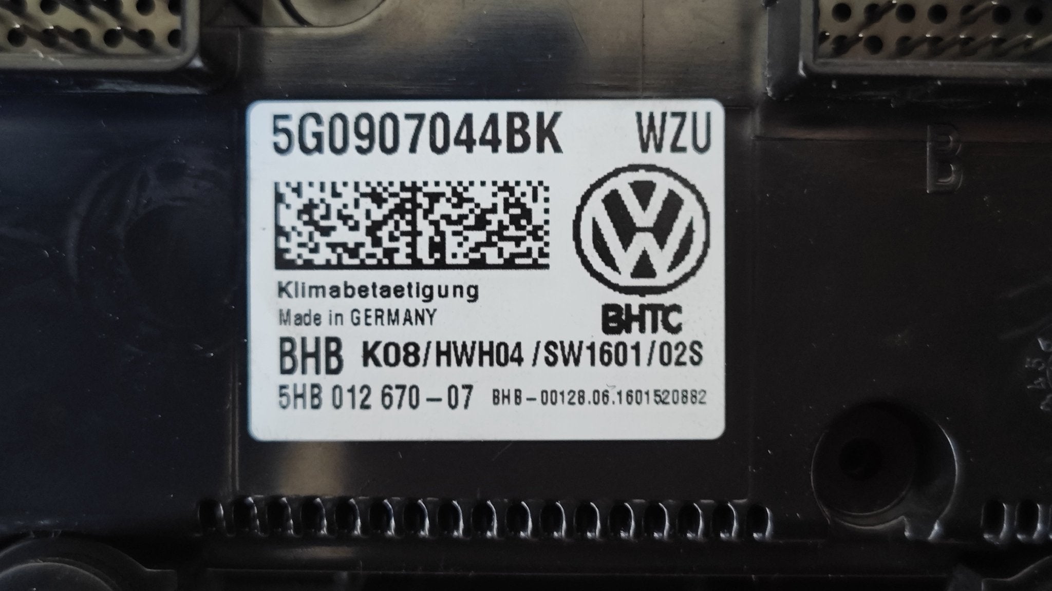 Comando clima Volkswagen Golf VII 5G0907044BK - Debiautomotive