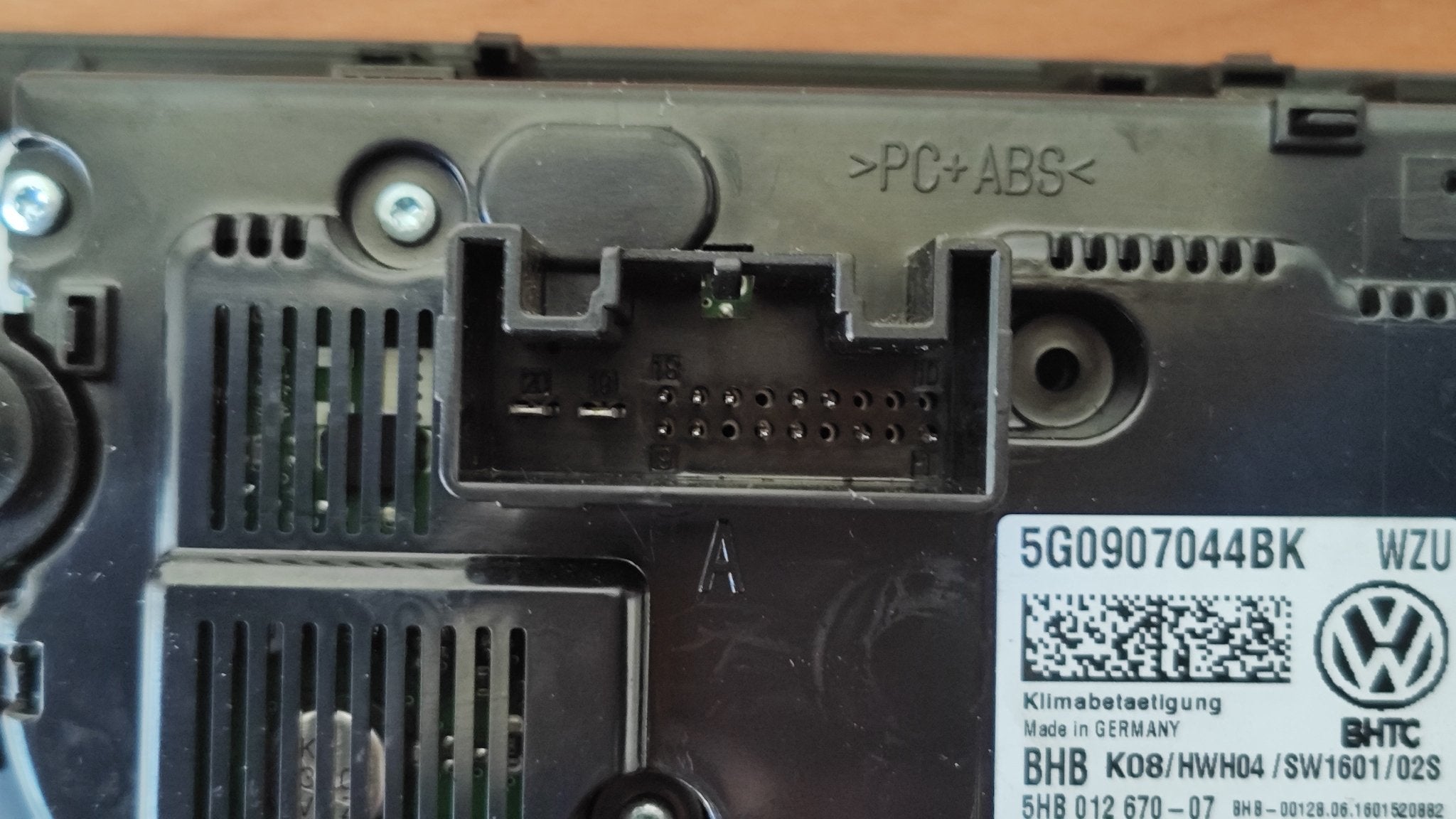 Comando clima Volkswagen Golf VII 5G0907044BK - Debiautomotive