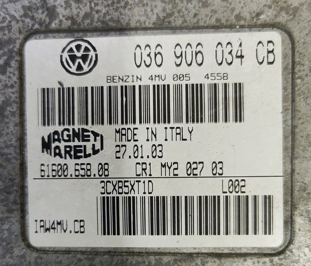IAW4MV.CB 036906034CB Centralina motore Skoda Fabia 1.4B - Debiautomotive