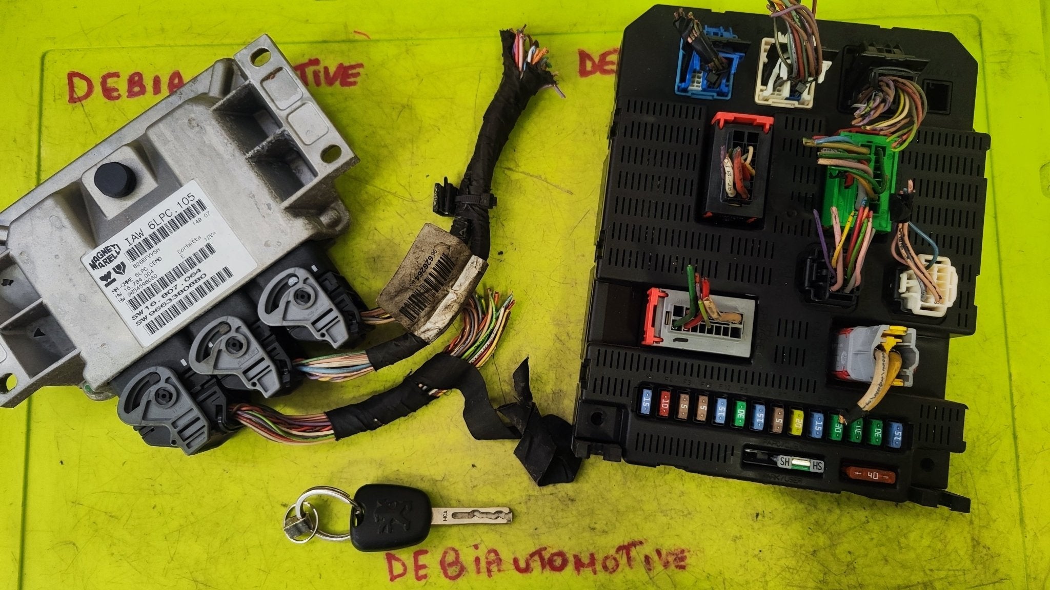 IAW6LPC.105 9659285380 Kit centralina motore Peugeot 207 1.4B - Debiautomotive