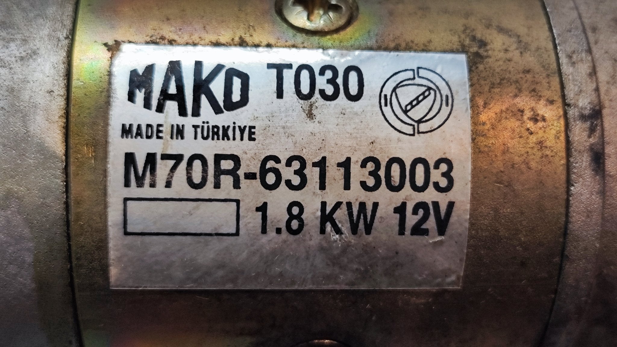 M70R - 63113003 Motorino avviamento Fiat Doblò 1.9 diesel - Debiautomotive